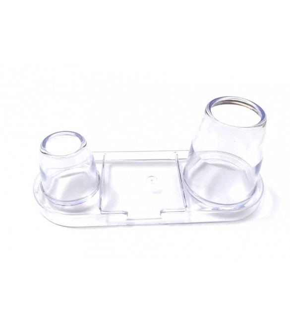 Porta Caneta Trio Plus /Clips/ Lembrete Plus cristal - Waleu
